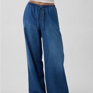 Gap Drawstring Baggy Soft Jeans